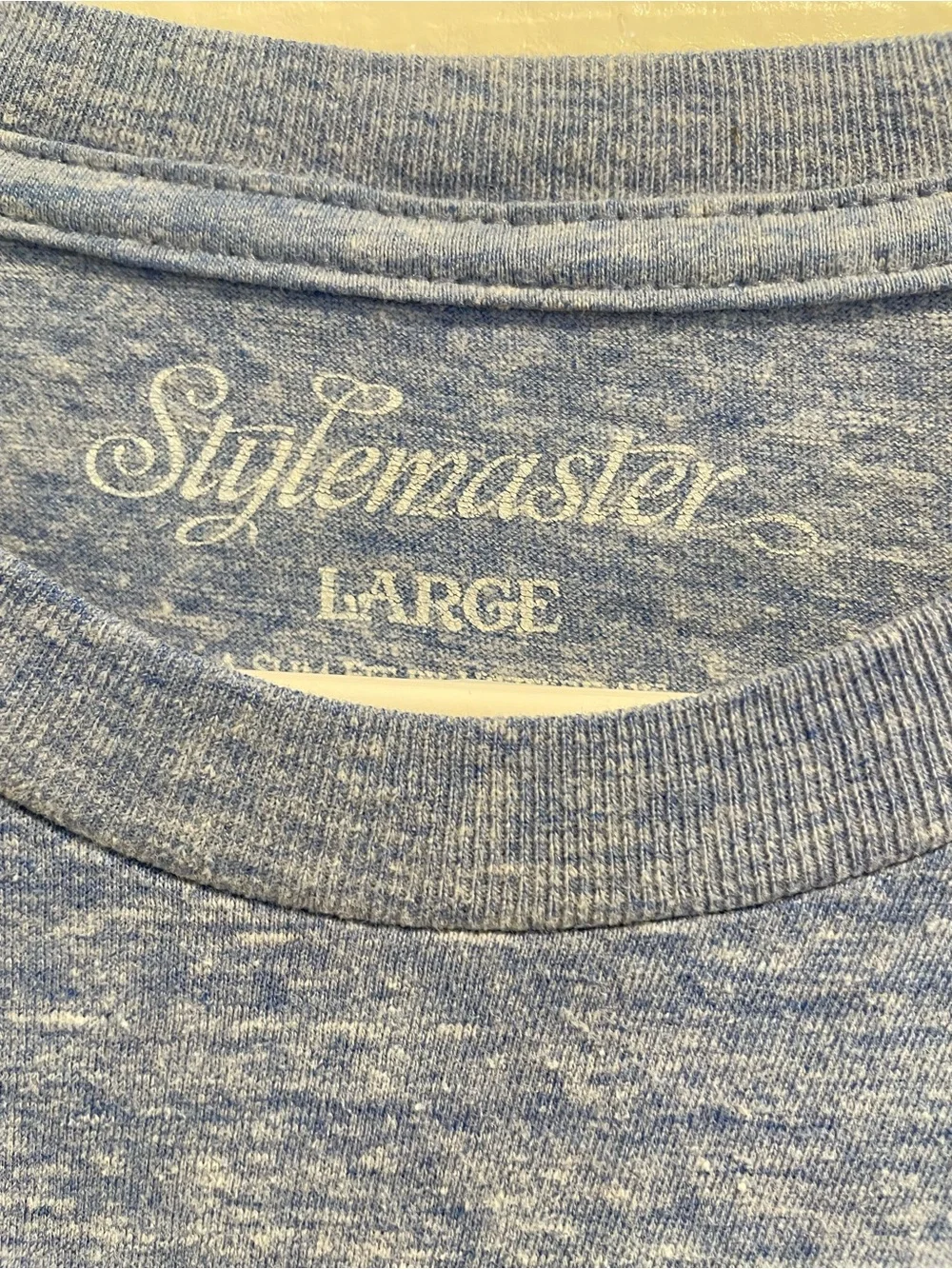 Stylemaster Telluride Colorado Mountain Ski Graphic Blue T Shirt Men Large